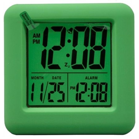 EQUITY BY LA CROSSE La Crosse Technology 70903 Equity Soft Cube Lcd Alarm Clock Green 70903